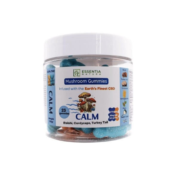 Essentia Natura Mushroom Gummies CALM Reishi, Cordyceps & Turkey Tail