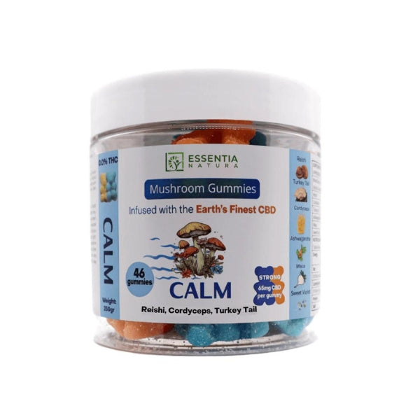 Essentia Natura Mushroom Gummies CALM Reishi, Cordyceps & Turkey Tail