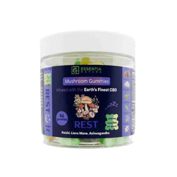 Essentia Natura Mushroom Gummies  REST  Reishi, Lions Mane & Ashwagandha