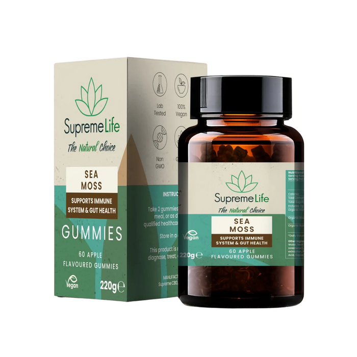 Supreme CBD Sea Moss Gummies Apple Flavour 60pcs