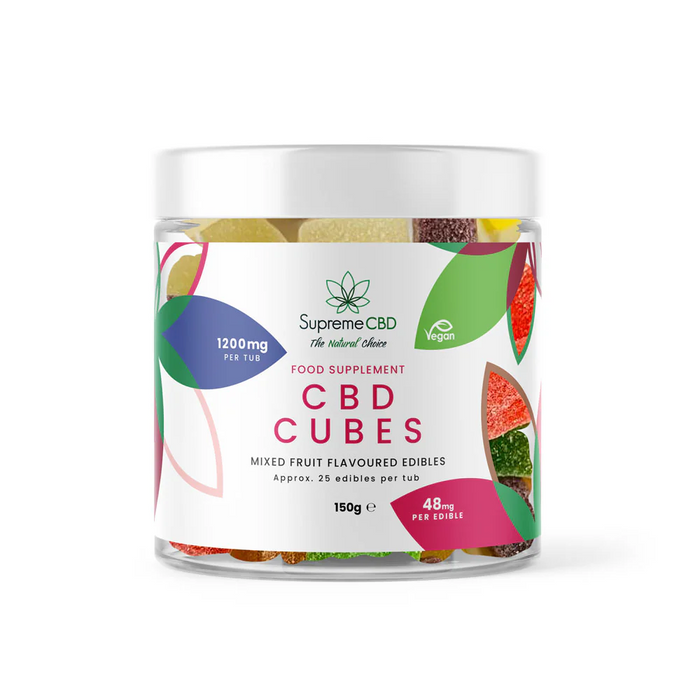 Supreme CBD Gummy Cubes