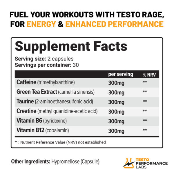 Testo Performance Labs Capsules High Strength 60pcs