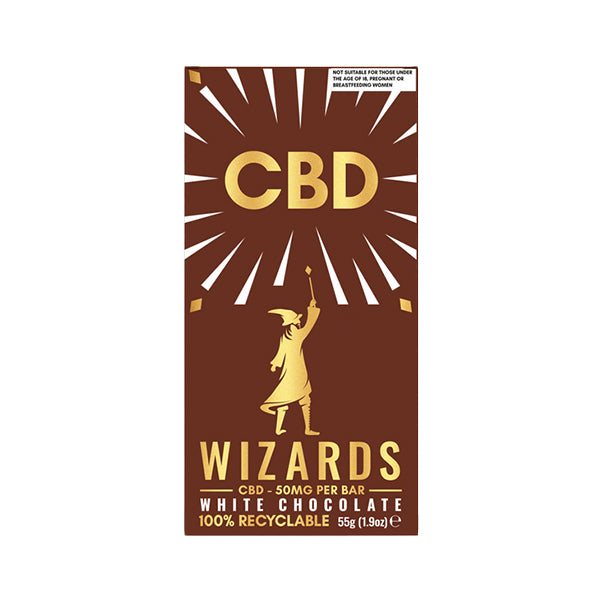 WIZARDS CBD Chocolate 50mg per Bar 55g