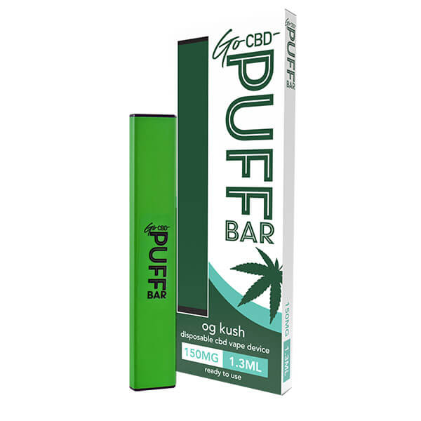Go CBD Puff Bar Disposable CBD Vape Device 150mg 1.3ml
