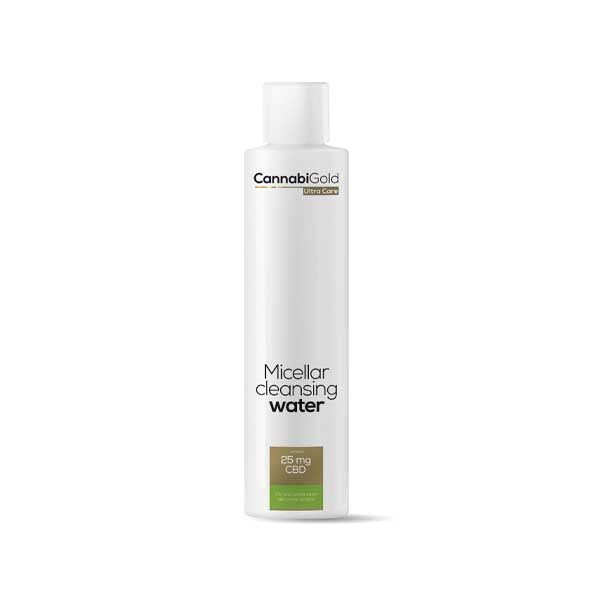 CannabiGold Ultra Care Micellar Cleansing Water Oily and Combination Skin Prone to Acne 200ml 25mg