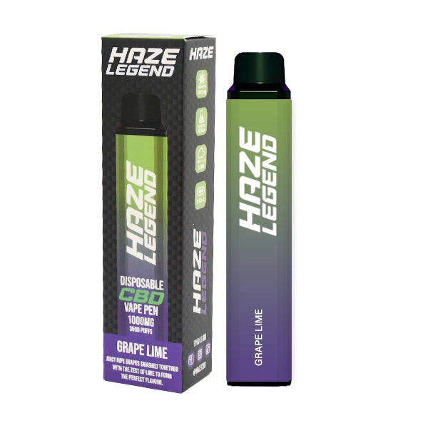 Haze Legend Disposable CBD Vape 1000mg 3500 puffs